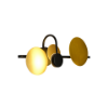 Picture of Round wall lamp, geometric, steelfinish: ab (s-013)+bz(s-016)light source: led 5w 3000k, size:55*21.8*h12cm