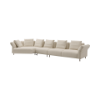 Picture of Sofa 3 seater+daybed, favola, cream brushed gold legs