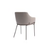 Picture of Chair with armrest, tom, leather pu cream, legs in brushed brass, 61x63x79cm