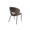 Picture of Chair, cassia, leather pu, beige black frame, 55.5x61.5x81cm