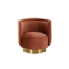 Picture of Chair, grace, marron and terra, 78x75x76cm (s1grfmft)