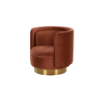 Picture of Chair, grace, marron and terra, 78x75x76cm (s1grfmft)