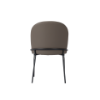 Picture of Side chair, sophie, black metal, pu leather grey, 49x56x82cm