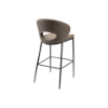 Picture of Chair, vento, leather pu, beige black frame, 61x59x107cm