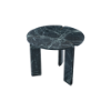 Picture of Small coffee table, corolla, top green marble legs grey marble dia.60x48cm