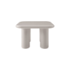 Picture of Coffee table, gia, wood, creamy glossy paint, 80x80x50cm