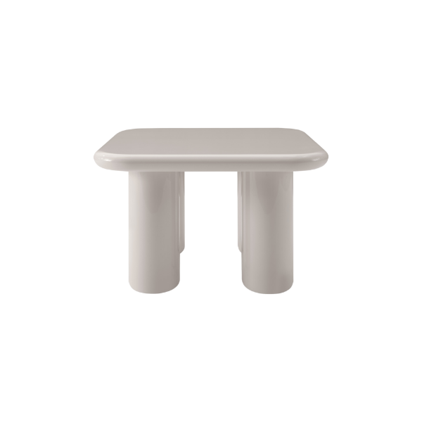 Picture of Coffee table, gia, wood, creamy glossy paint, 80x80x50cm