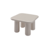 Picture of Coffee table, gia, wood, creamy glossy paint, 80x80x50cm