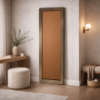 Picture of Floor towny mirror, obel, steel brushed brass, 210x68x7.5 cm