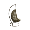 Picture of Swing chair, sunrise, aluminium dark taupe, with cushion, with basket and bracket, 97.5x90x130cm