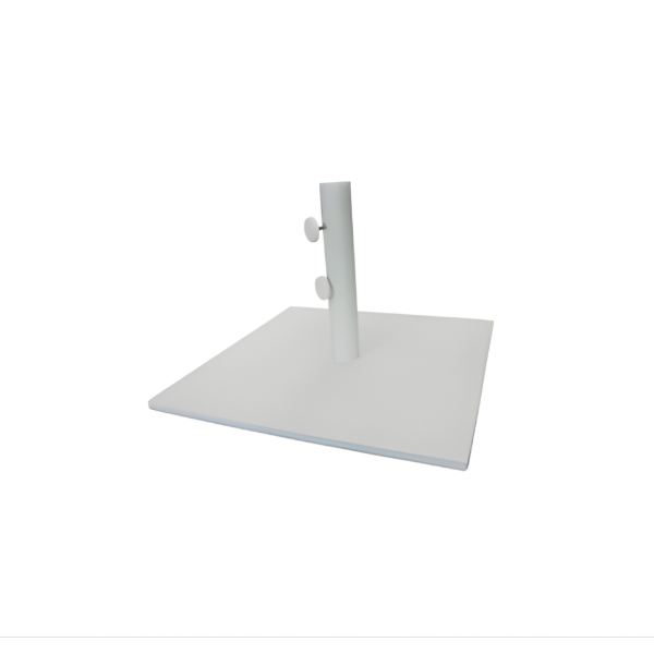 Picture of Steel base 65kg, suitable for 35-48mm pole umbrella, white matt, no wheels, size 70x70x1.6mm