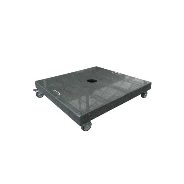 Picture of Granit base 125kg, suitable for 35-48mm pole umbrella, with wheels, size 80x80x7cm,