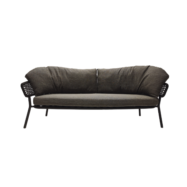 Picture of Sofa 2 seater, bonnie, aluminium anthracite with cushion dark grey, 180x80.5x65cm