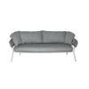 Picture of Sofa 2 seater, bonnie, aluminium white, with cushion light grey, 180x80.5x65cm
