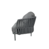 Picture of Sofa 2 seater, tory, aluminium antracite, with cushion dark grey, 148x79x67cm