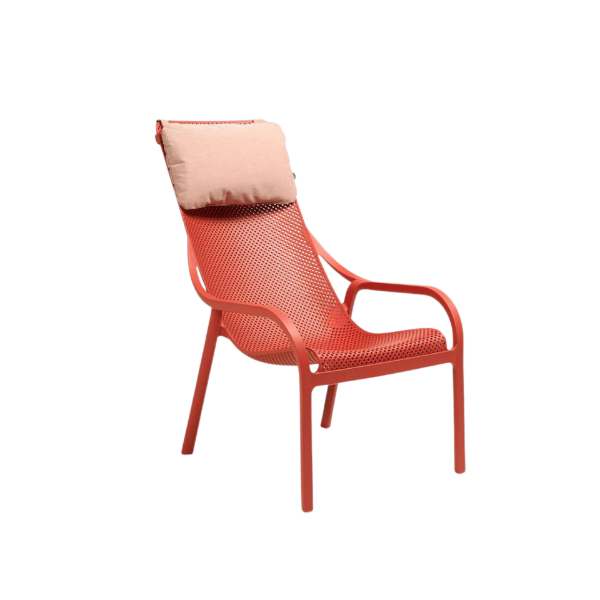 Picture of Cushion headrest net lounge, fabric, rosa quarzo, 29-46, 5 cm