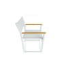 Picture of Chair with armrest, alor, aluminium white, 58.5x59.8x84.15cm
