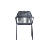 Picture of Chair with armrest, flair, aluminium anthracite, with cushion anthracite, 56x59x79cm