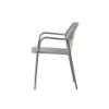 Picture of Chair with armrest, flair, aluminium sand, with cushion taupe, 56x59x79cm