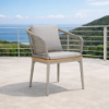 Picture of Chair with armrest, goa, aluminium grey tortora, rattan quarz grey, with 2 cushions fossil (s&b) 61x62x76cm