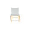 Picture of Side chair, bioko, teak natyral, white, 50.8x58.6x81cm