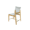 Picture of Side chair, bioko, teak natyral, white, 50.8x58.6x81cm