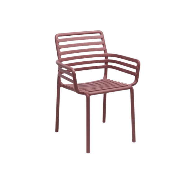 Picture of Armchair, doga, polypropylene, marsala, 60x56, 5 cm