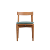 Picture of Chair, leo, teak natural, with cushion acqua marine, 48x53x78.5cm