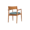 Picture of Chair, mary, teak natural, with cushion acqua marine, 57.5x56.8x82cm