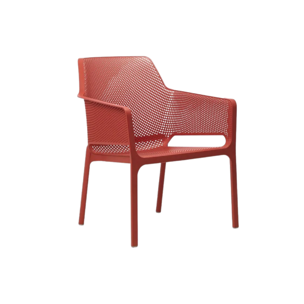 Picture of Chair, net relax, polypropylene, corallo, 67x71 cm