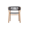 Picture of Chair, roy, teak natural, rattan silver grey, 60x58x72cm