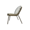 Picture of Lounge chair, sunrise, aluminium dark taupe, with cushion champagne, 71.5x63x73.5cm
