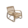 Picture of Lounge chair, prado, aluminium caramel, rattan white, 66.5x67x88.5cm