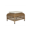 Picture of Footstool, ibiza, aluminium caramel, rattan camel, 61x61x36.5cm