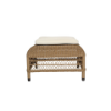 Picture of Footstool, ibiza, aluminium caramel, rattan camel, 61x61x36.5cm