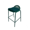 Picture of Counter stool, sunrise, aluminium green, with cushion green, 54x49.7x90cm