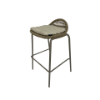 Picture of Counter stool, sunrise, aluminium dark taupe, with cushion champagne, 54x49.7x90cm