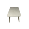 Picture of Coffee table, bonnie, aluminium dark taupe, with ceramic top cream, 59x110x40cm