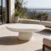 Picture of Coffee table, allure, concrete, ivory dia.120x38cm