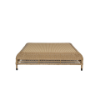 Picture of Coffee table, ibiza, aluminium caramel, rattan camel, 114x114x30cm