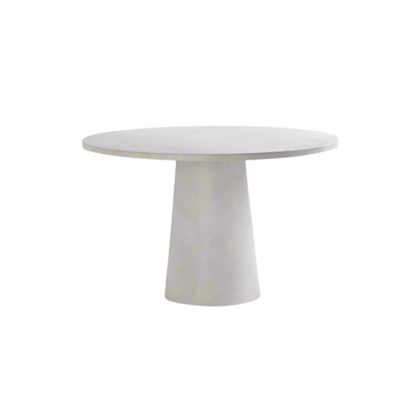 Picture of Dining table, bellagio, concrete, linen, dia.120x76cm