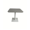 Picture of Bar table, bonnie, aluminium white, with ceramic top light grey, 79x79x75cm