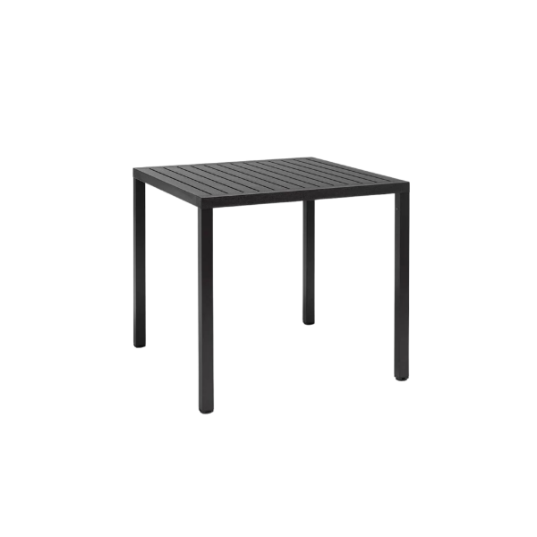 Picture of Table, cube 80, polypropylene, anthracite coated, 80x80 cm