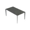 Picture of Table square, pixel, aluminium anthracite, with ceramic table top dark grey, 90x160x73cm