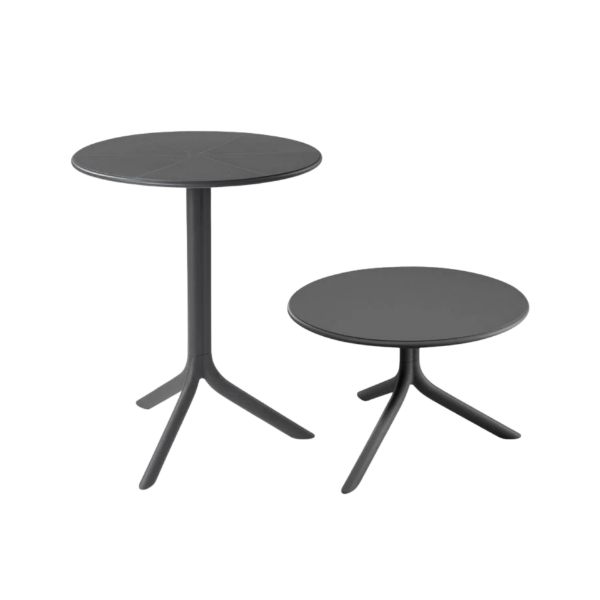 Picture of Table, spritz, polypropylene, anthracite, 76, 5/40 cm ø 60, 5 cm