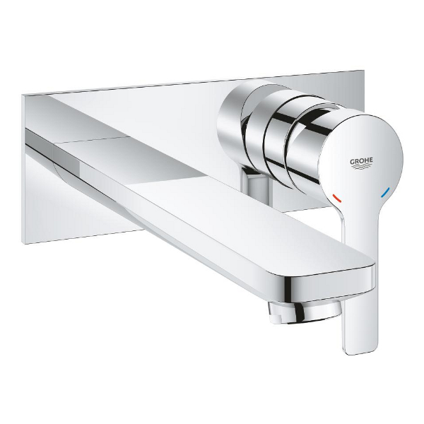 Picture of Basin mixer-wall mounted 23444001 lineare new ohm, grohe, 2-h conc, l size, chrome
