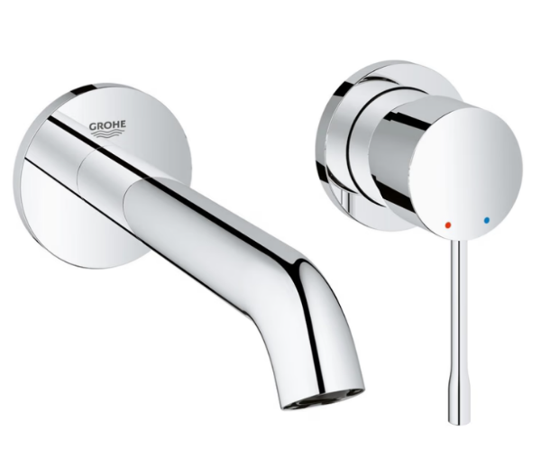 Picture of Basin mixer-wall mounted 19408001 essence, grohe, m size, chrome