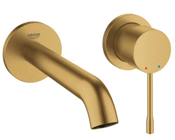 Picture of Basin mixer-wall mounted 19408be1 essence new ohm, grohe, 2 hole, 5,7l, polished nickel