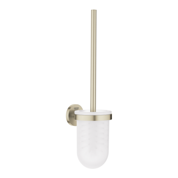Picture of Toilet brush set 40374en1 essentials, grohe, wall mounted, round concealed, brushed nickel