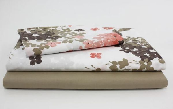Picture of Duvet imperial, dimensions 265x250cm, duvet, pillowcase, sky green/pink with floral print